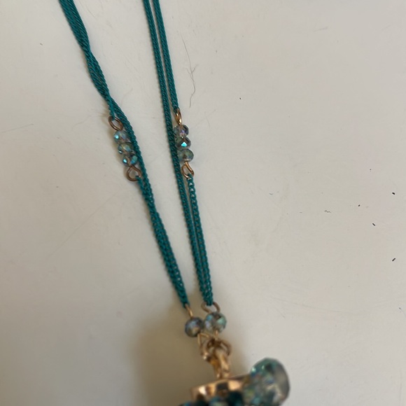 Mixit NWT Double Strand Green Beaded Necklace So PRETTY!! Gold Metal - Picture 7 of 8